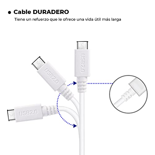 APOKIN® USB a USB-C Cable Extra Largo 2M,Cable Tipo C de Carga Ultra Rápida 100W/18WPD 20V/5A PD con E-Mark Chip y Cable de Datos para MacBook Pro,iPad Pro, Samsung, Oppo, Xiaomi, Realme, VIVO, Huawei