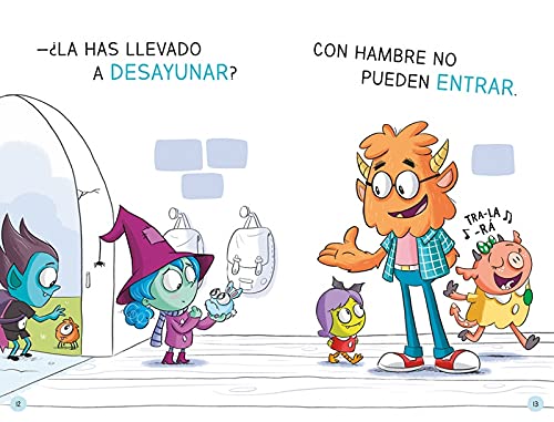 Aprender a leer en la Escuela de Monstruos 1 - La mascota más grandota: En letra MAYÚSCULA para aprender a leer (Libros para niños a partir de 5 años)