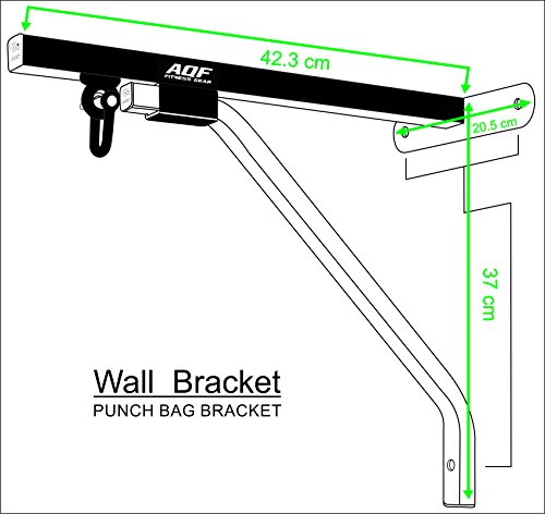 AQF - Soporte de Pared para Saco de Boxeo, MMA, UFC