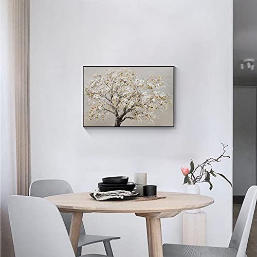 Árbol Estirado Marco de madera Cuadros en Lienzo Cuadros Modernos Impresión de Imagen Lienzo Pintura Decorativo para sala de estar dormitorio cocina oficina bar restaurante Listo para colgar 30x40cm