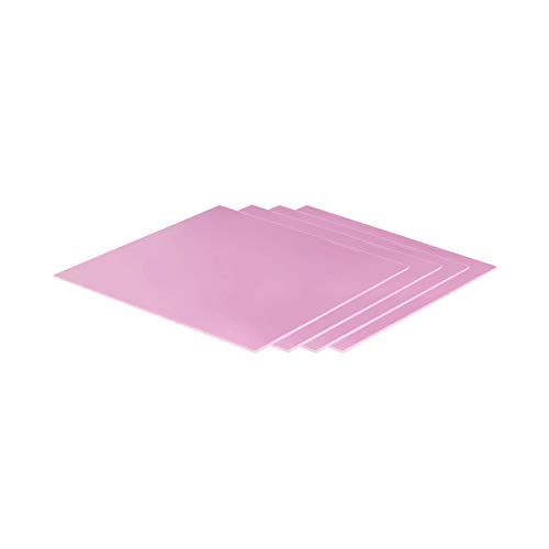 ARCTIC Thermal Pad Basic, Paquete de 4 (100 x 100 x 0,5 mm) - Relleno de espacios de Alto Rendimiento, Manejo seguro, Antiadherente, Fácil de instalar, Material: APT2012 - Rosa