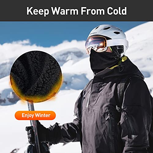 Arcweg Braga Cuello Moto Bufanda Tubular Invierno Hombre Cuello Calentador cálido Invierno Mujer pañuelo elástico con Lana cálida Redonda para Ciclismo al Aire Libre esquí Motocicleta Correr