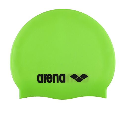 Arena Classic Gorro de Natación, Unisex Adulto, Verde (Acid Lime/Black), Talla Única