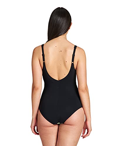 ARENA W Cecilia Wing Back One Piece - Bañador para Mujer, Color Black Multi/Black, Talla 46