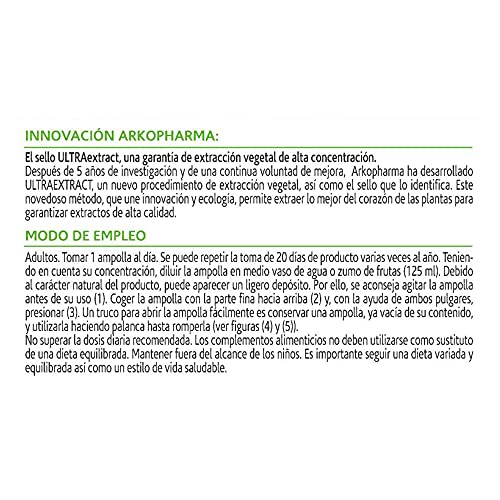 Arkopharma Arkofluido Quemagrasa Bio 20 Ampollas, Control de Peso, Saciante, Elimina Líquidos y Toxinas + Asesoramiento Nutricional, Complemento Alimenticio