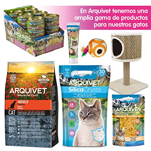 Arquivet Pasta de Malta para Gatos 100 gr - Ayuda a prevenir la acumulación de Bolas de Pelo - Favorece el tránsito intestinal - Alimento complementario para Gatos