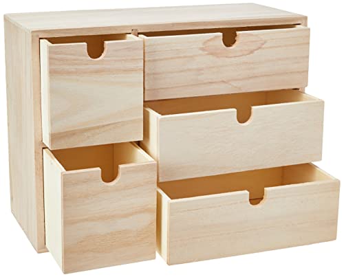 Artemio 14002158 - Mueble con cajones (Madera, 35 x 15 x 26 cm), Color Beige