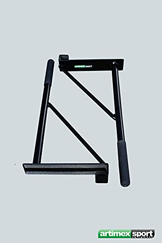 ARTIMEX Barra Triceps Plegable para espaldera - se Utiliza en hogares, gimnasios o centros de Fitness para Entrenamiento y Fitness, código 270-FI (Negro)