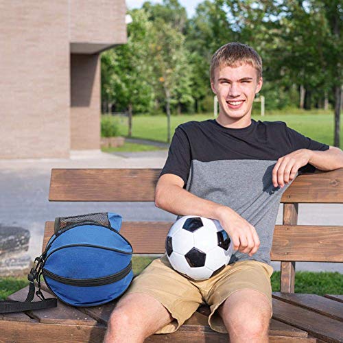 ASEOK Bolsa de baloncesto portátil para baloncesto, fútbol, bolsa de almacenamiento con correa para el hombro, bolsa de PVC para deportes al aire libre, bolsa de entrenamiento, accesorios