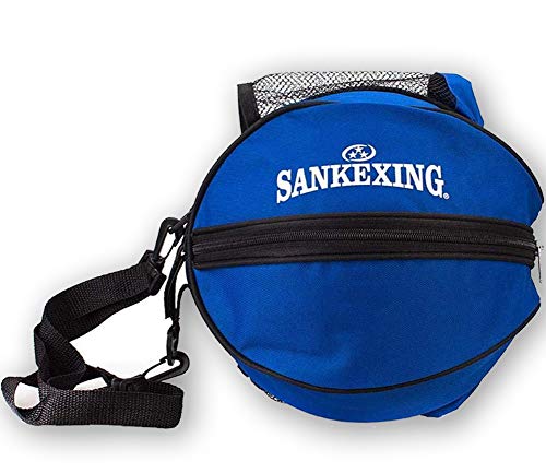 ASEOK Bolsa de baloncesto portátil para baloncesto, fútbol, bolsa de almacenamiento con correa para el hombro, bolsa de PVC para deportes al aire libre, bolsa de entrenamiento, accesorios