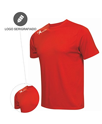 Asioka 130/16 Camiseta Deportiva, Unisex Adulto, Rojo, M