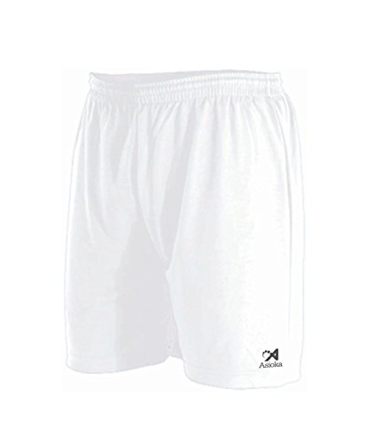 Asioka 230/16 Pantalón Corto Deportivo, Unisex Adulto, Blanco, L