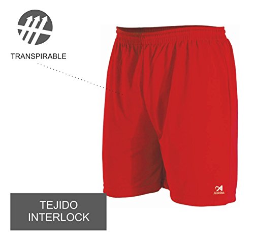 Asioka 230/16 Pantalón Corto Deportivo, Unisex Adulto, Rojo, M