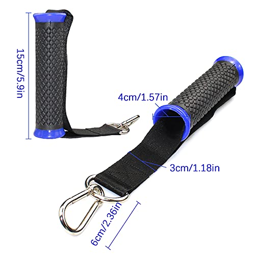 aupawdy 2 Piezas Asas de Resistencia Agarre polea Gym Manija Resistencia para Ejercicios para Gimnasio Yoga Entrenamiento de Fuerza Entrenamiento