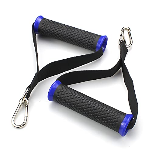 aupawdy 2 Piezas Asas de Resistencia Agarre polea Gym Manija Resistencia para Ejercicios para Gimnasio Yoga Entrenamiento de Fuerza Entrenamiento