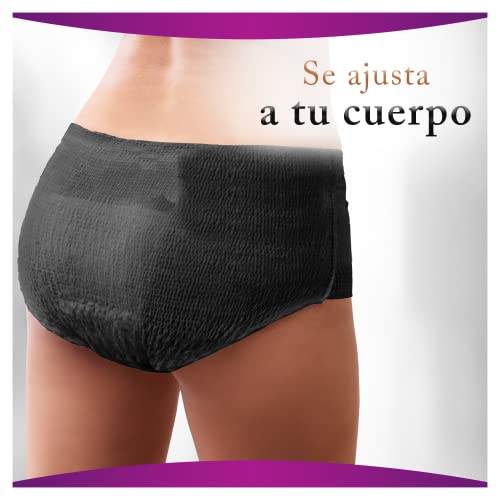 Ausonia Discreet Boutique Bragas Mujer para Pérdidas de Orina Talla M, 18 Unidades, Bloquean el Olor y la Humedad Evitando Fugas - Negro