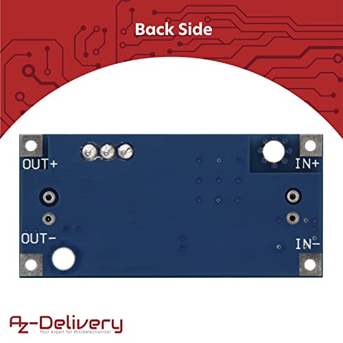 AZDelivery 3 x LM2596S DC-DC Adaptador de Corriente Modulo Step Down Compatible con Arduino con E-Book Incluido!