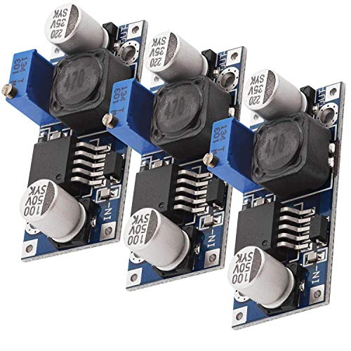 AZDelivery 3 x LM2596S DC-DC Adaptador de Corriente Modulo Step Down Compatible con Arduino con E-Book Incluido!