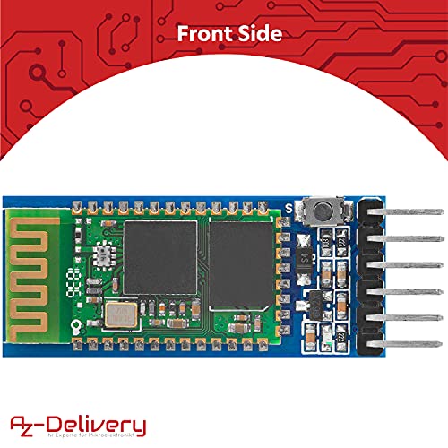 AZDelivery HC-05 HC-06 Bluetooth Wireless, RF Modulo Transceptor, RS232 Serial TTL Bluetooth Inalambrico Serial Transceiver Compatible con Arduino y con E-Book Incluido!