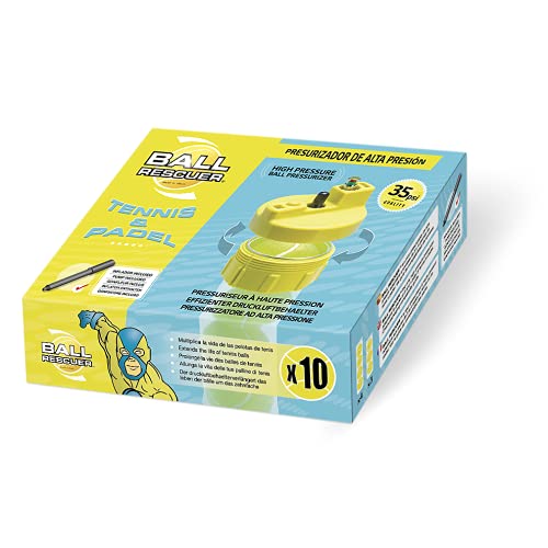 Ball Rescuer – Convierte envases de pelotas de pádel o tenis en un Bote Presurizador de 30 psi – Adaptable a envases de tres o cuatro bolas (envase no incluido).