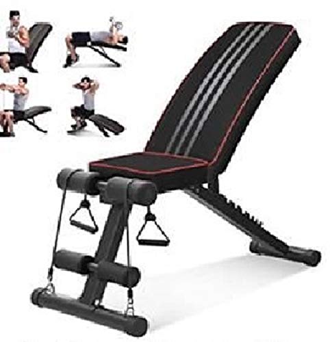 Banco de musculación Plegable, Abdominales, Banco reclinable para Gimnasio,Banco de Pesas Musculación Ajustable Plegable Multifuncional inclinable Reclinable