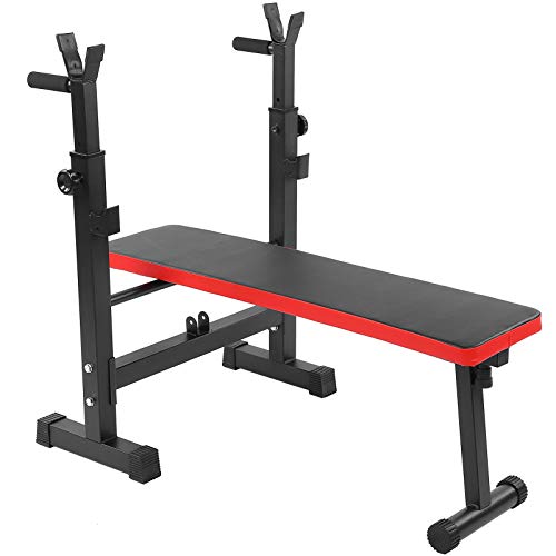 Banco de pesas Banco de pesas multifuncional Banco de entrenamiento ajustable con soporte para pesas Banco inclinado plegable con pesas Press de banco plano Banco de fitness Banco de gimnasio Máquina