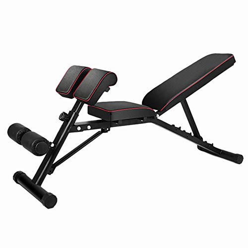 Bancos ajustables Heavy Duty Unisex Adultos Banco De Servicios Públicos Ajustables Gimnasio Todo En Uno, Entrenamiento Con Pesas Sentado Banco De Ejercicios, Gimnasio Inclinado Con Inclinación Plana E