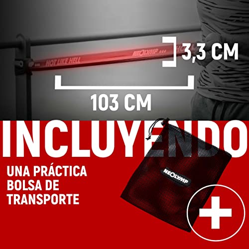 Banda DE Fitness Premium para lOS Profesionales + Ancla para Puerta, Banda ELÁSTICA, Banda Entrenamiento para Pilates / Crossfit + Ebook