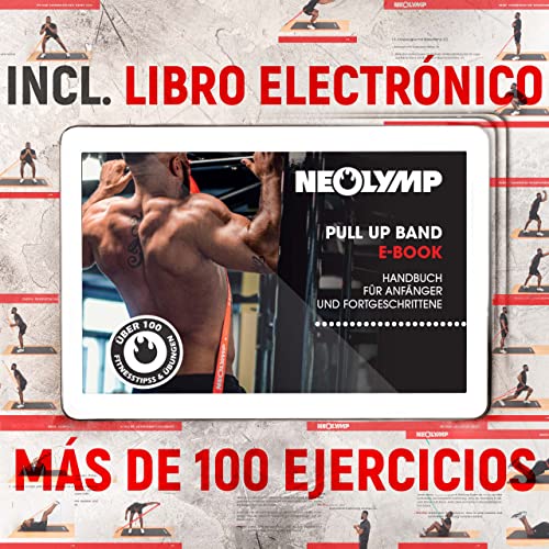 Banda DE Fitness Premium para lOS Profesionales + Ancla para Puerta, Banda ELÁSTICA, Banda Entrenamiento para Pilates / Crossfit + Ebook