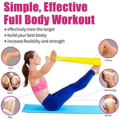 Bandas Elasticas Fitness, 2M Cintas Elásticas Bandas de Resistencia Ideales para Mujer y Hombre Pilates, Fisioterapia, Yoga Estiramientos, Musculacion, Piernas, Fuerza Entrenamiento (Pink_Orange)