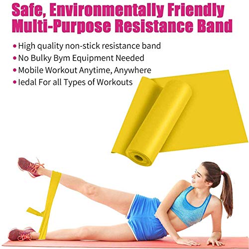 Bandas Elasticas Fitness, 2M Cintas Elásticas Bandas de Resistencia Ideales para Mujer y Hombre Pilates, Fisioterapia, Yoga Estiramientos, Musculacion, Piernas, Fuerza Entrenamiento (Pink_Orange)