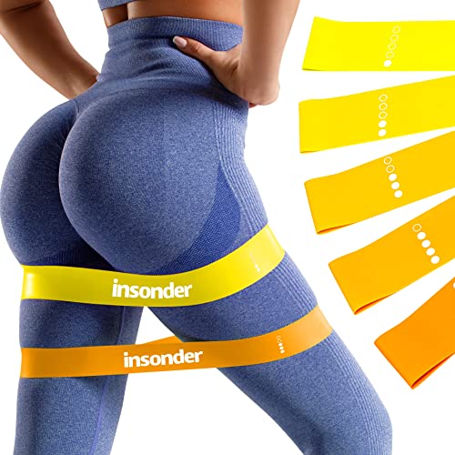 Bandas Elasticas Musculacion Fitness - Cintas Resistencia Kit 5X Gomas para Deporte en Casa, Mujer, Gluteos, Fisioterapia