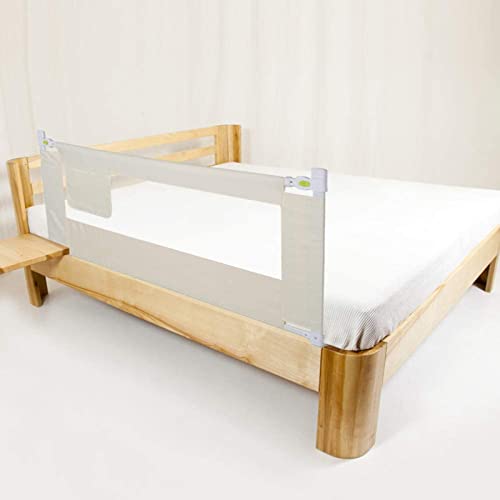 Barandilla de la Cama Barrera de Cama Barrera de Seguridad Riel de Barrera Cama para Bebés Niños, Portátil y Estable, Elevación Vertical 8 Ajuste de Cambios (150cm)