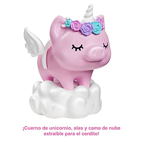 Barbie Extra n.º 3 - Muñeca Articulada con Abrigo Rosa y Mascota Unicornio-Cerdito - Incluye 15 Accesorios - Regalo para Niños de 3+ Años