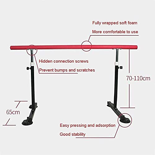 Barra de baile casera elevable/barra de ejercicios de fitness casera, ejercicios de estiramiento y equilibrio, ideal para el dormitorio, equipo deportivo de gimnasio casero,capacidad de peso de 100 kg