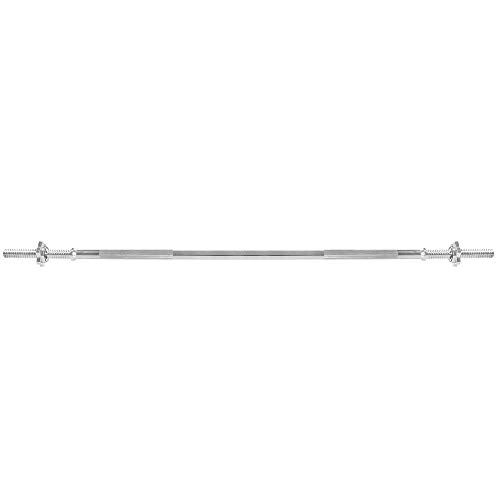 Barra recta roscada con cerraduras de estrella straight barbell 150 cm 25 mm