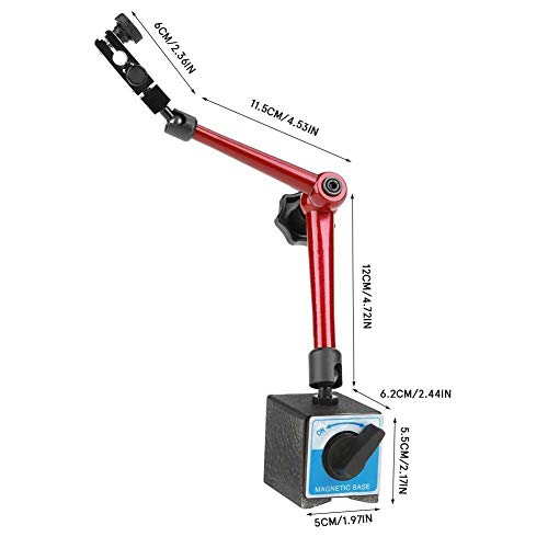 Base magnética Holder-Ingeniero Dial Indicador de soporte de la base del soporte 350 mm universal del sostenedor ajustable for el indicador del medidor de prueba de marcación