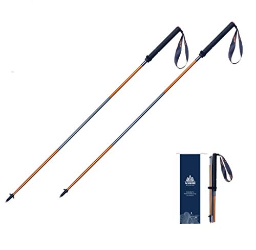 Bastones Trekking Extensibles, AONIJIE Bastones Trail, Ligeros y Plegables, Bastón de Senderismo Aluminio de 110/120 cm de Longitud para Exteriores，Z Type