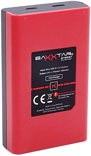 Baxxtar Pro (2X) Batería EN-EL25 (1280mAh) con Mini LCD Cargador Dual (USB-C/MicroUSB) Compatible con Nikon Z50 Z FC