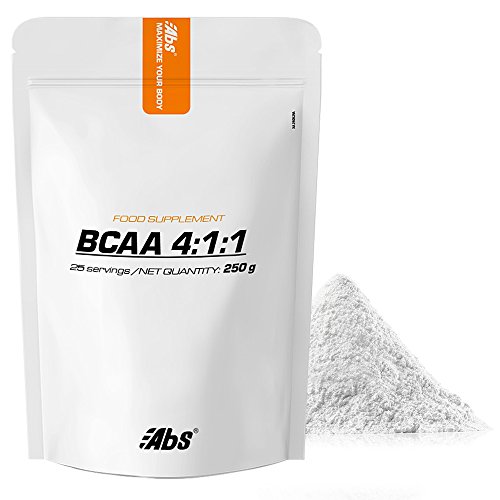 BCAA 4: 1: 1 EN POLVO * 25 raciones/BCAA 4: 1: 1 en polvo 250 g * Crecimiento muscular (anabolismo), fuerza, recuperación muscular * Garantía de satisfacción o reembolso * Fabricado en Francia