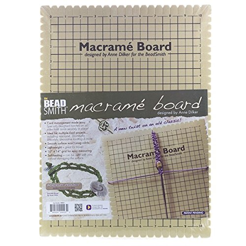 Beadsmith tamaño grande macramé pueden no estar en español 25,4 cm x 35,56 cm tabla para ejercicios de