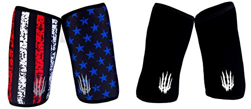 Bear KompleX Elbow Sleeves (Sold AS A Pair of 2) for Weightlifting, Powerlifting, Wrestling, Strongman, Bench Press, Cross Fitness, and More. Compression Sleeves Come in 5mm Thickness Elbow Star M