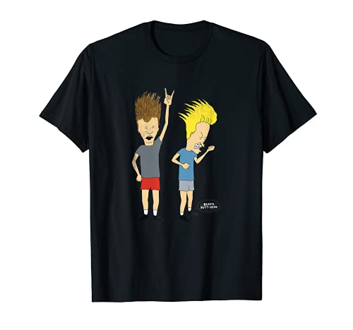 Beavis And Butthead Rock N Rollers Portrait Camiseta