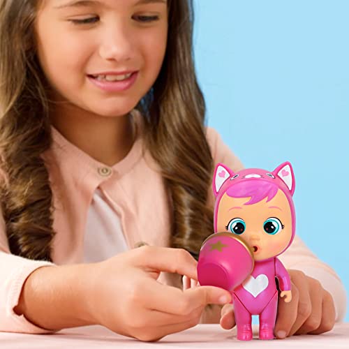 BEBÉS LLORONES LÁGRIMAS MÁGICAS Casita Rosa (Pink Edition) | Mini bebé Llorón Sorpresa Coleccionable con Lágrimas y Accesorios Rosas | Muñeca para Niñas y Niños +3 Años