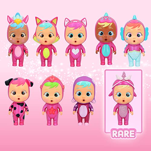 BEBÉS LLORONES LÁGRIMAS MÁGICAS Casita Rosa (Pink Edition) | Mini bebé Llorón Sorpresa Coleccionable con Lágrimas y Accesorios Rosas | Muñeca para Niñas y Niños +3 Años