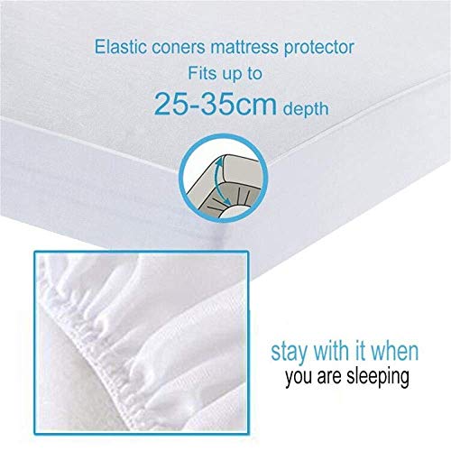 Bedecor Protector de colchón,Tencel Impermeable,Transpirable 135 x 190 cm