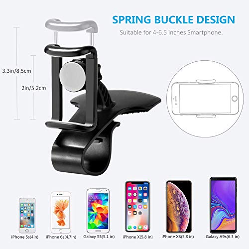 BEENLE Soporte Movil Coche, 2 In 1 Universal 360 Grados Rotación Porta Movil Coche para Rejillas del Aire de Coche,Xiaomi Mi 9 Mi 8 Redmi Note 7 iPhone XR XS MAX X 8 7 6 Samsung S10 S9 Huawei P20