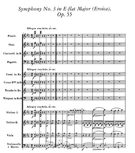 Beethoven: symphonies nos. 1, 2, 3 and 4 (full score) (Dover Music Scores)