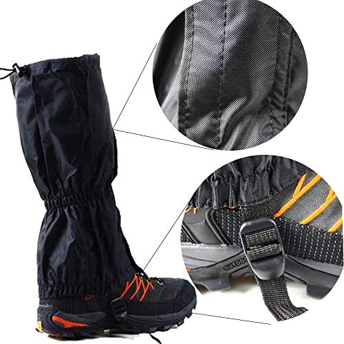 behone Polainas Impermeables, Senderismo Gaiters Polainas, Polainas Resistentes al Agua para Montaña Senderismo Caza Esquí Escalada Guardia Anticorte Transpirable