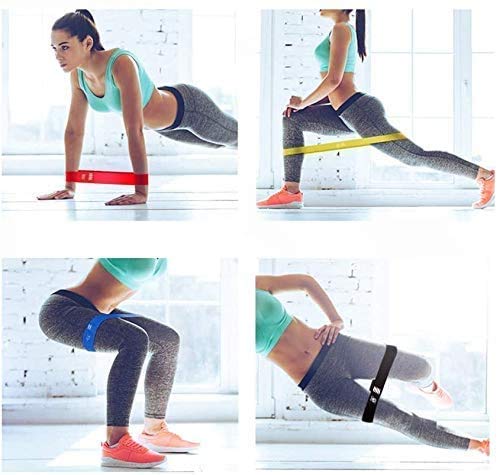 BellaCase Bandas de Resistencia para Piernas y Gluteos Bandas de Ejercicio con 5 Niveles de Resistencia Diferentes para Fitness, Yoga, Pilates